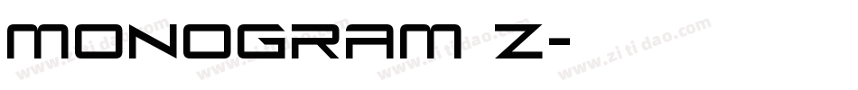 MONOGRAM Z字体转换